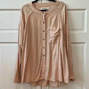 We The Free Button Down Top